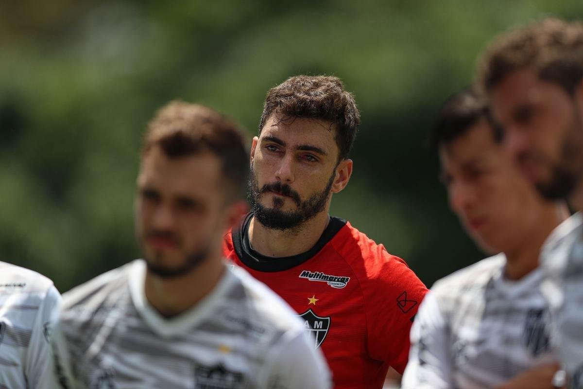 Fotos do treino do Atlético nesta quarta-feira, que contou com Nacho Fernández