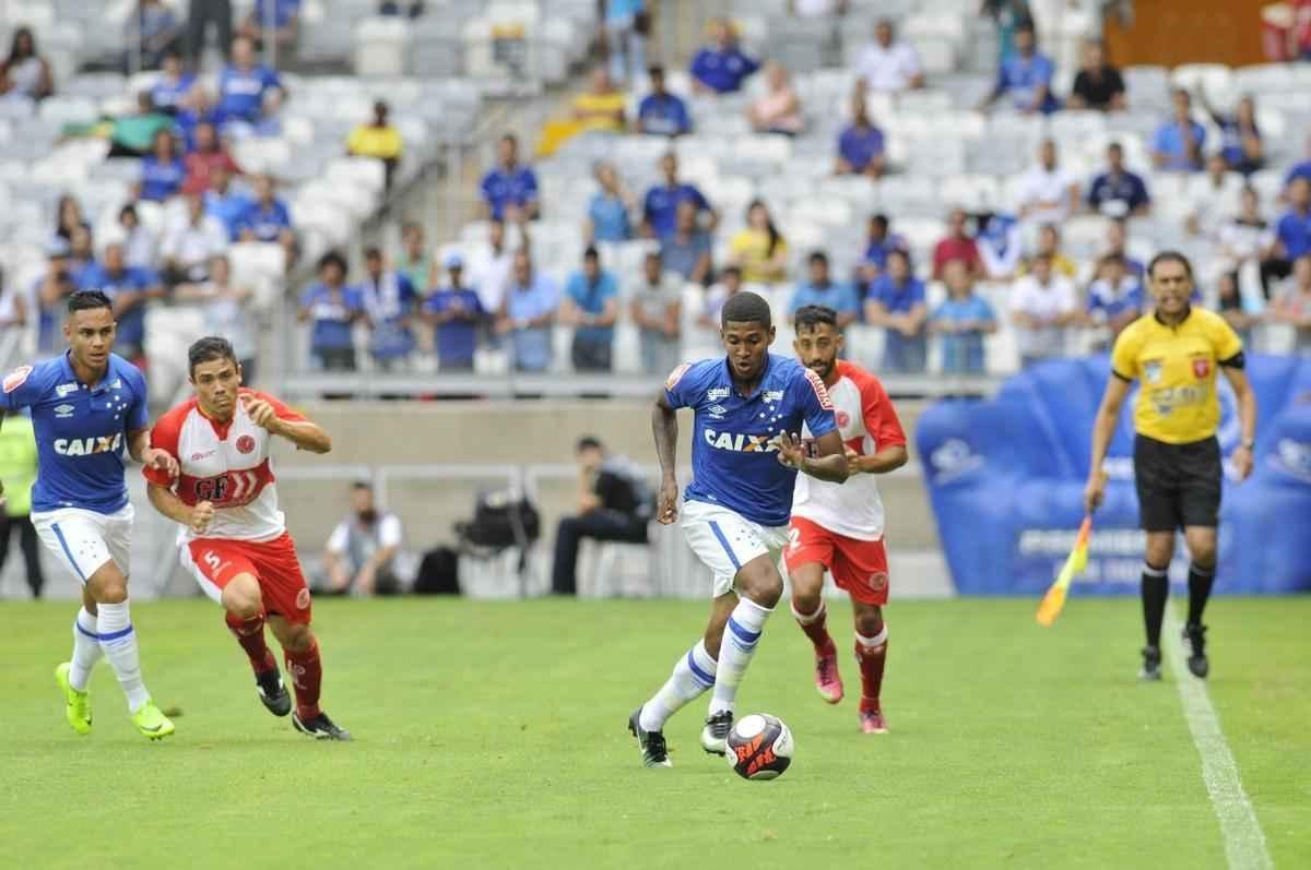 Imagens do jogo entre Cruzeiro e Tricordiano, pelo Campeonato Mineiro, no Mineiro