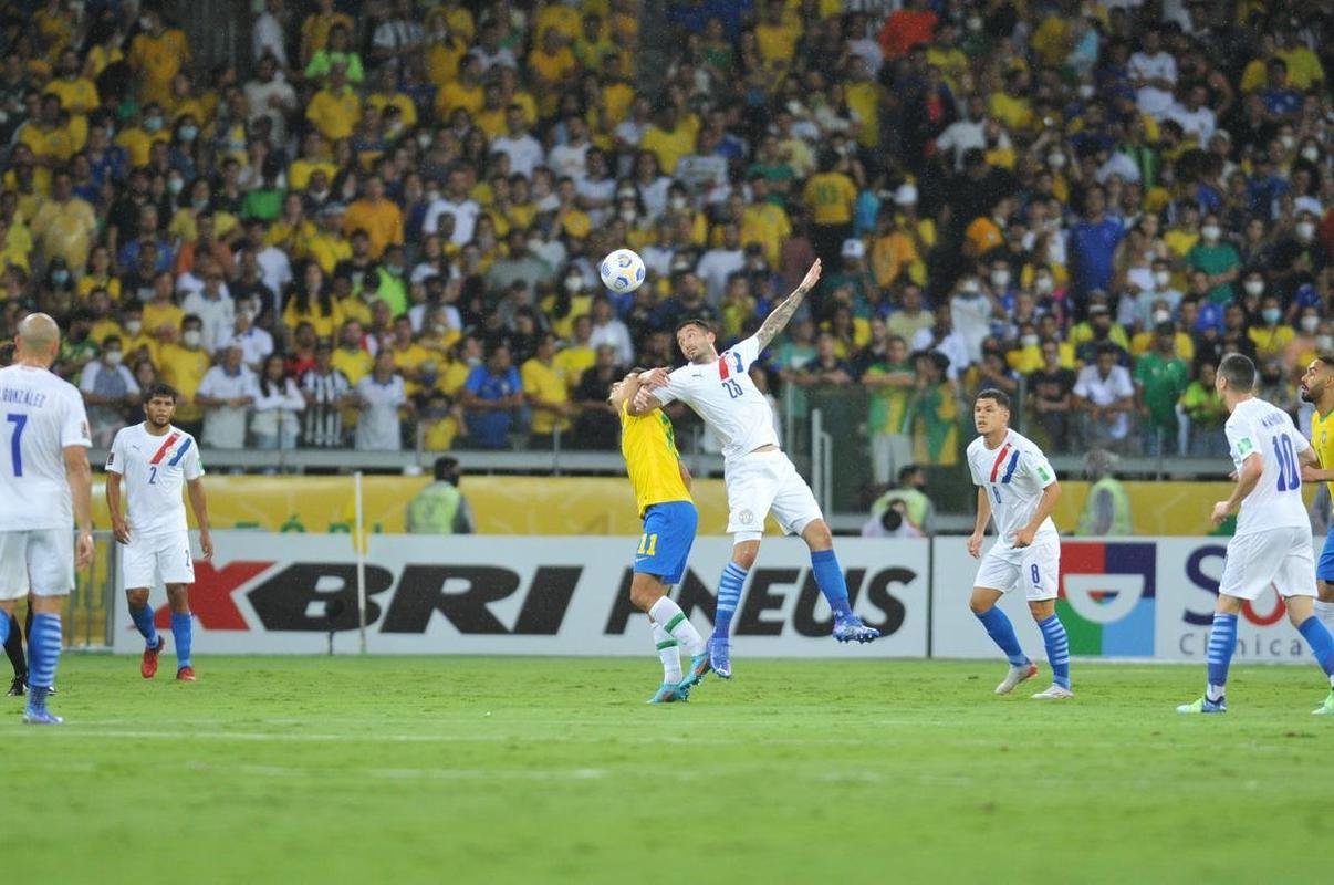 Brasil goleou o Paraguai por 4 a 0 no Mineiro, em BH, pelas Eliminatrias da Copa do Mundo, com gols de Raphinha, Philippe Coutinho, Antony e Rodrygo