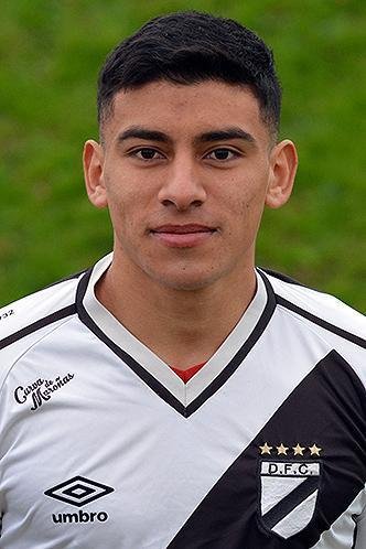 24 - Diego Bustos: meio-campista com 18 anos recm-completados. Firmou o primeiro contrato profissional poucos dias antes da estreia na Libertadores.