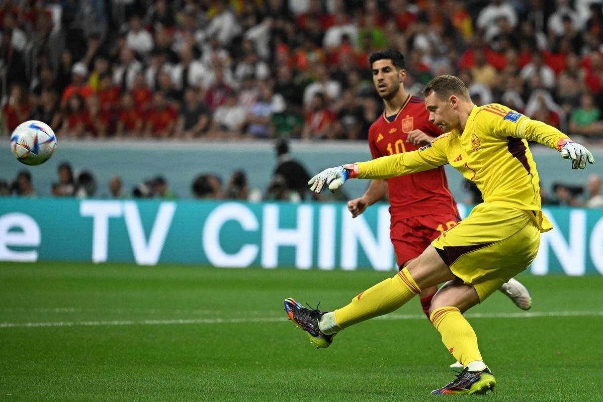 Fotos de Espanha x Alemanha, neste domingo, no Estdio Al Bayt, pelo Grupo E da Copa do Mundo no Catar