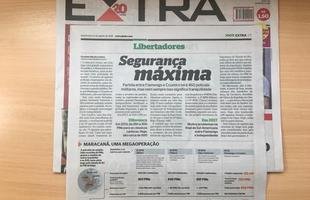 Manchetes dos jornais cariocas destacam o jogo entre Flamengo e Cruzeiro