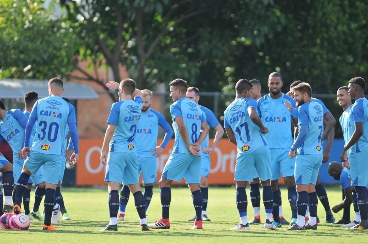 Fotos do ltimo treino do Cruzeiro antes do jogo diante do Tupi, pela semifinal do Campeonato Mineiro