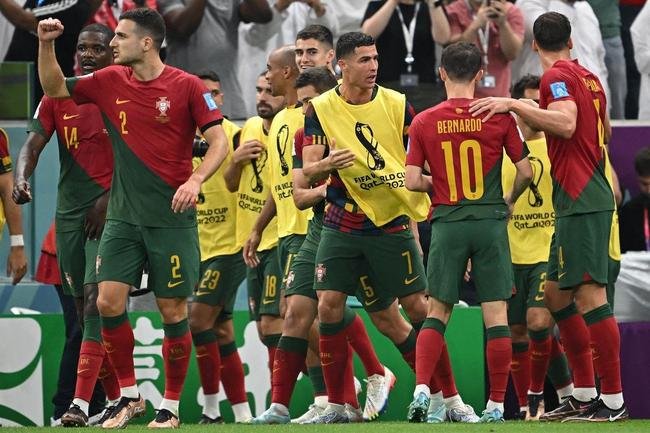 No Estdio Icnico de Lusail, Portugal e Sua se enfrentaram pelas oitavas de final da Copa do Mundo do Catar