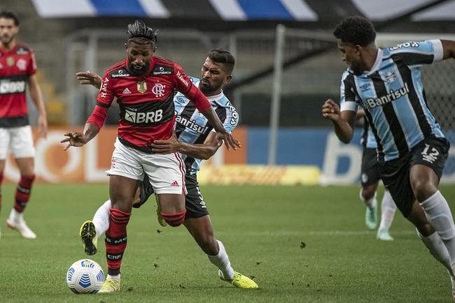 Fotos do jogo entre Grmio e Flamengo, na Arena do Grmio, em Porto Alegre, pela segunda rodada do Campeonato Brasileiro (23/11/2021)