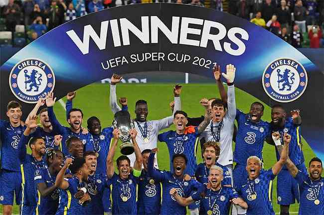 Em Belfast, aps prorrogao e pnaltis, Chelsea ergue a taa da Supercopa da Europa pela segunda vez