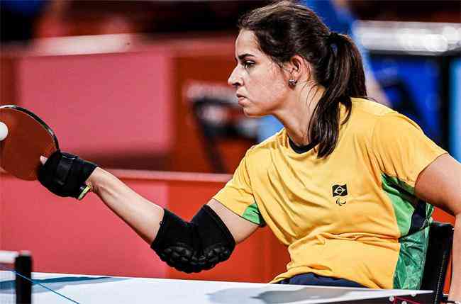 Ctia de Oliveira garantiu o bronze no tnis de mesa