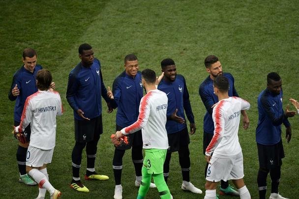 Fotos da final da Copa do Mundo, entre Frana e Crocia, em Moscou