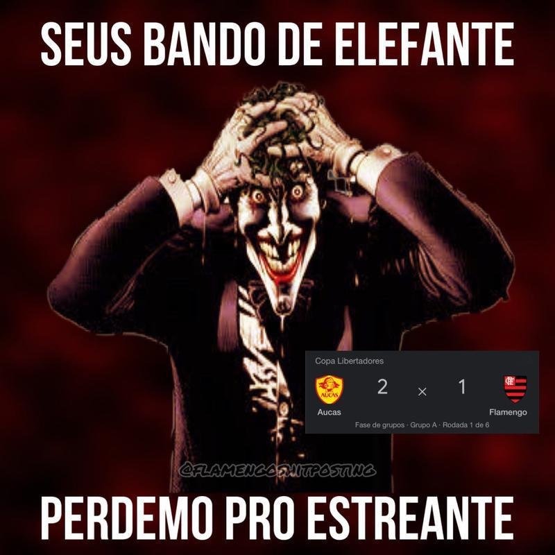 Aps a derrota do Flamengo, diversos memes circularam nas redes sociais