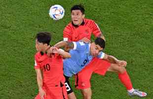 Pela primeira rodada do Grupo H da Copa do Mundo do Catar, Uruguai e Coreia do Sul se enfrentam no Estdio Cidade da Educao, em Al Rayyan