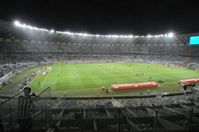 Torcida do Atltico no clssico contra o Amrica, no Mineiro, pela segunda rodada do Grupo D da Copa Libertadores de 2022