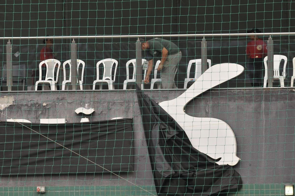 Torcida do Atltico compareceu em bom nmero ao Independncia para apoiar time diante do Danubio, pela Copa Libertadores