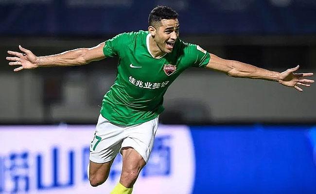 Alan Kardec estava no Shenzen FC, da China, onde fez 12 gols em 19 jogos