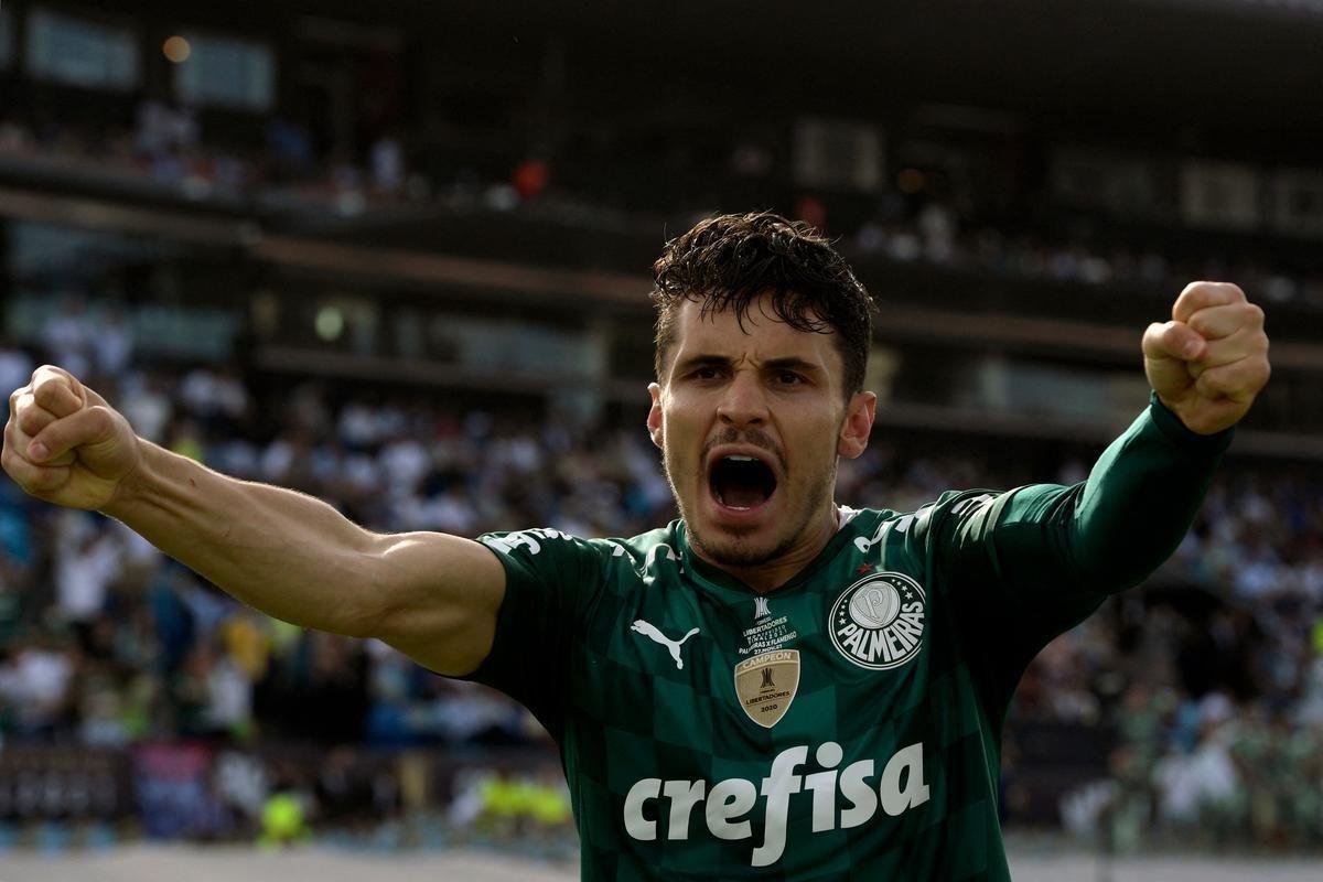 Final da Libertadores: fotos do gol de Raphael Veiga para o Palmeiras