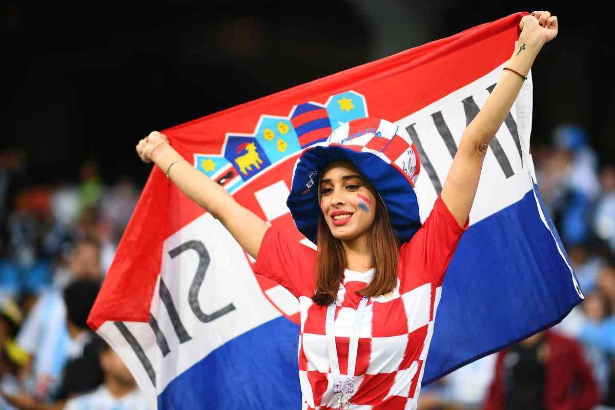 Болельщица сборной Хорватии
