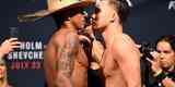 Pesagem oficial do UFC on Fox 20, em Chicago - Alex Cowboy (77,1kg) x James Moontasri (77,1kg)