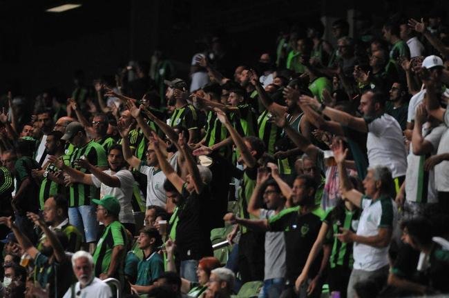 Torcida do Atltico no clssico com o Amrica pela Libertadores