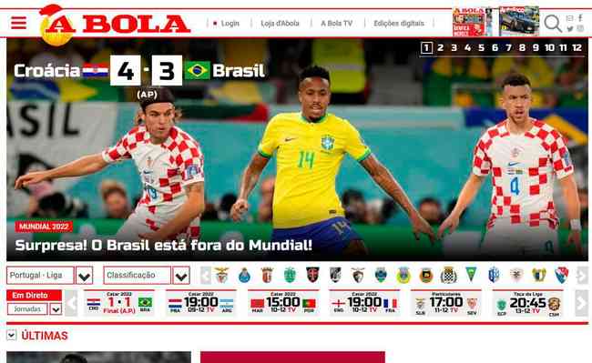 Croácia baila, Brasil chora: como imprensa pelo mundo repercutiu eliminação  - Superesportes