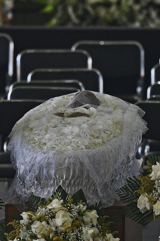 Corpo de Pel  velado na Vila Belmiro, estdio do Santos. 