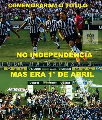 Torcedores do Cruzeiro tiram sarro de atleticanos após conquista do Mineiro
