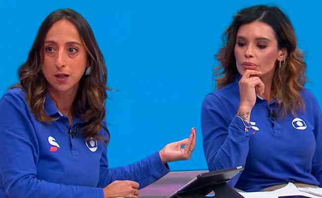 Renata Mendona e Aline Calandrini, comentaristas da Rede Globo