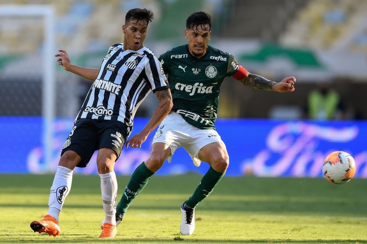 Fotos da deciso da Copa Libertadores 2020 entre Palmeiras e Santos, no Maracan, no Rio de Janeiro (AFP / Mauro Pimentel / Ricardo Moraes / Silvia Izquierdo)