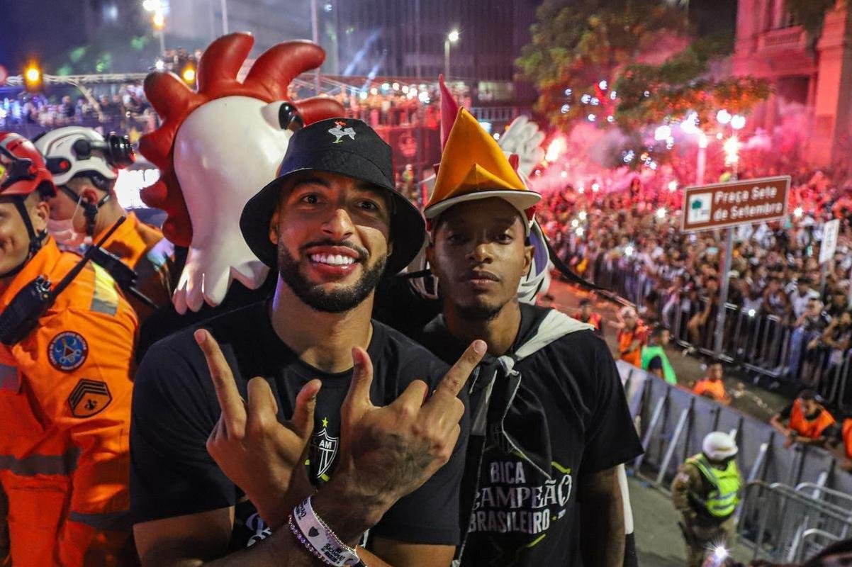 Bastidores da festa do Atltico em comemorao ao ttulo brasileiro