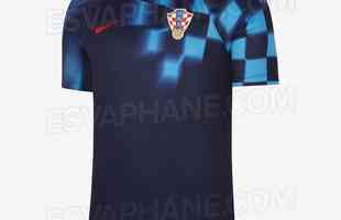 A provvel camisa II da Crocia para Copa do Mundo foi desenvolvida pela Nike e divulgada de forma antecipada pelo portal Esvaphane