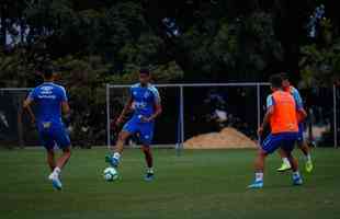 Fotos do treino do Cruzeiro nesta segunda-feira (23/9)