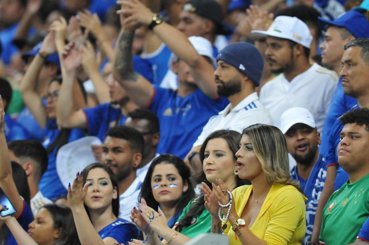 Fotos da torcida do Cruzeiro durante a partida contra o Operrio-PR, no Mineiro, pela 29 rodada da Srie B