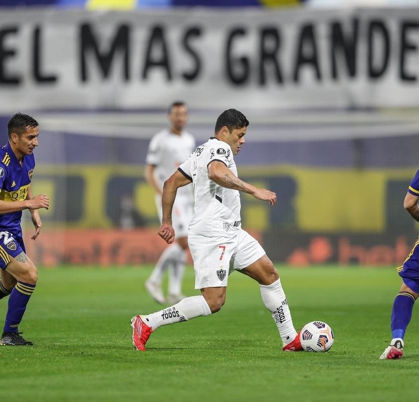 Fotos do jogo entre Boca Juniors e Atltico, na Bombonera, em Buenos Aires, pela ida das oitavas de final da Copa Libertadores de 2021