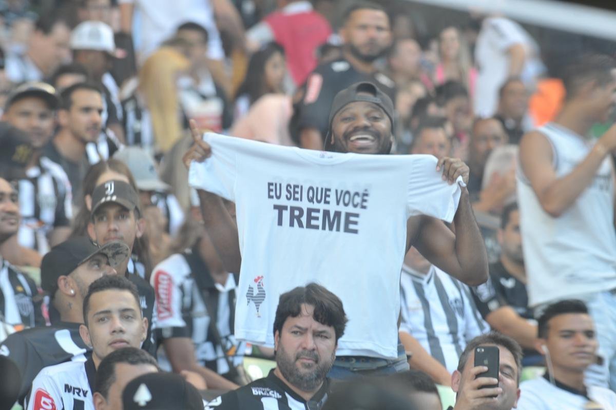 Torcida do Atltico na deciso do Campeonato Mineiro, no Independncia