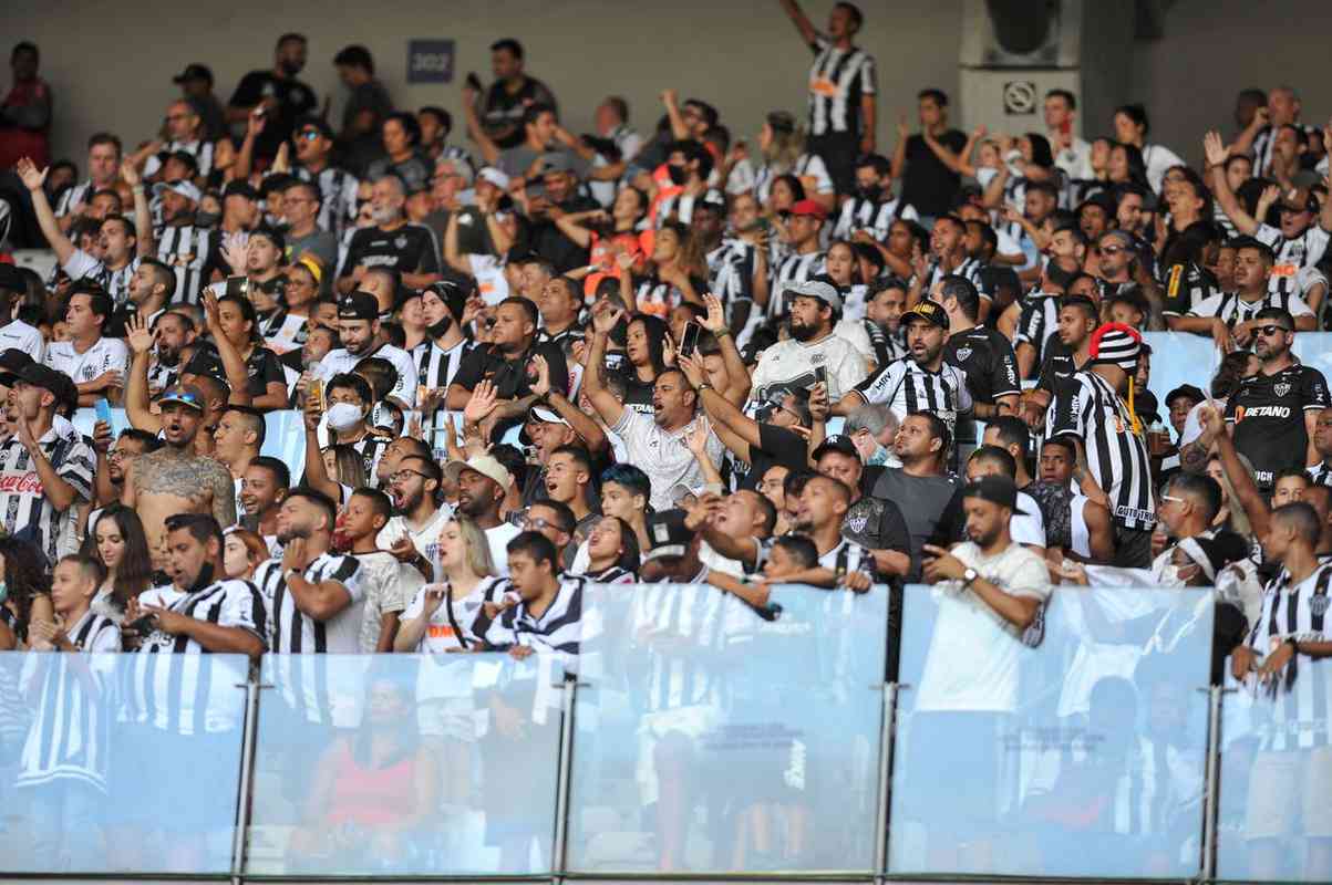 Fotos da torcida do Atltico, no Mineiro, no jogo de ida da semifinal do Campeonato Mineiro, contra a Caldense