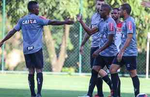 Com gols de Fred e Carlos Csar, Atltico vence jogo-treino contra Guarani de Divinpolis, na Cidade do Galo, por 2 a 0