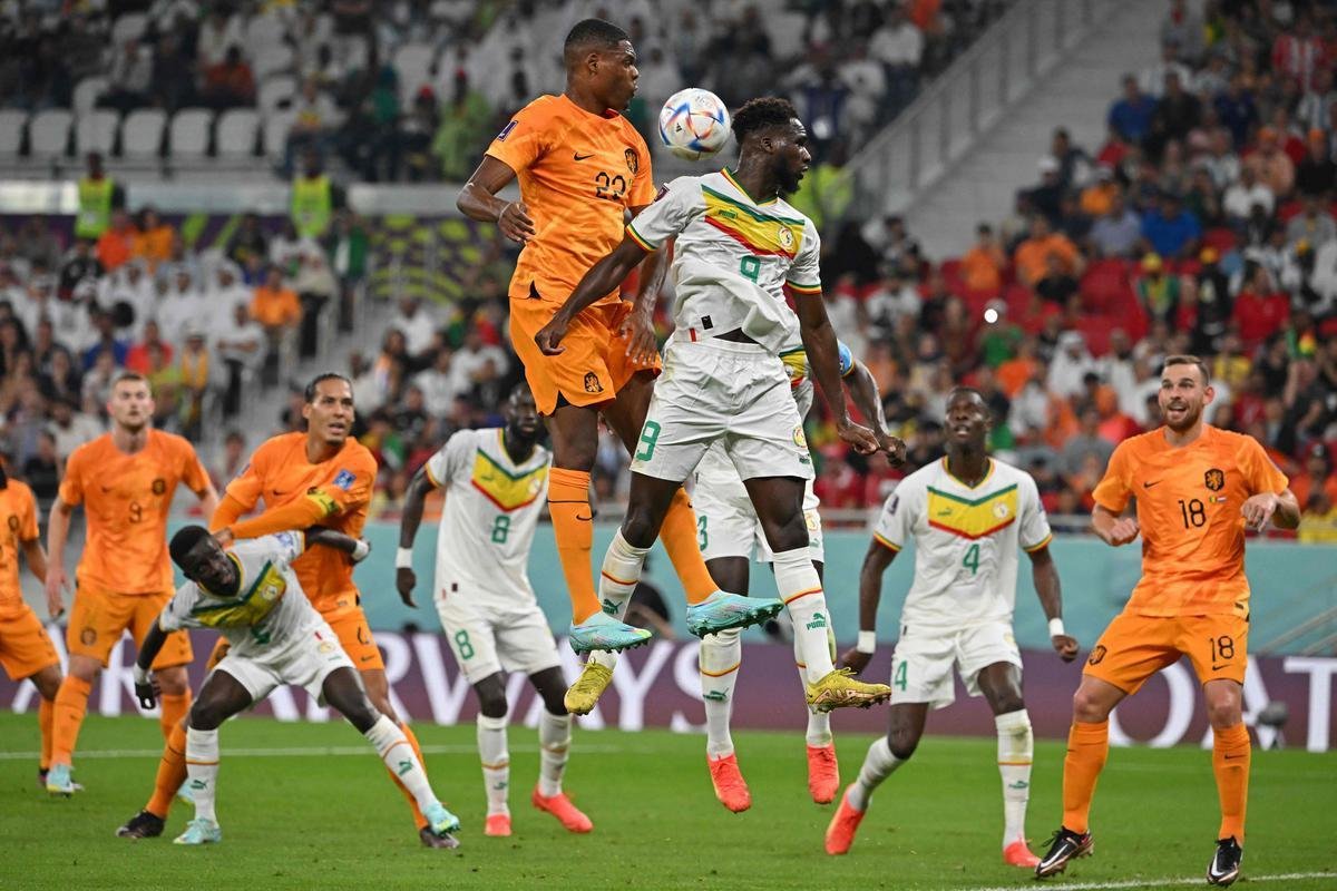 Fotos do jogo entre Senegal e Holanda no Estdio Al Thumama, pelo Grupo A da Copa do Mundo, no Catar