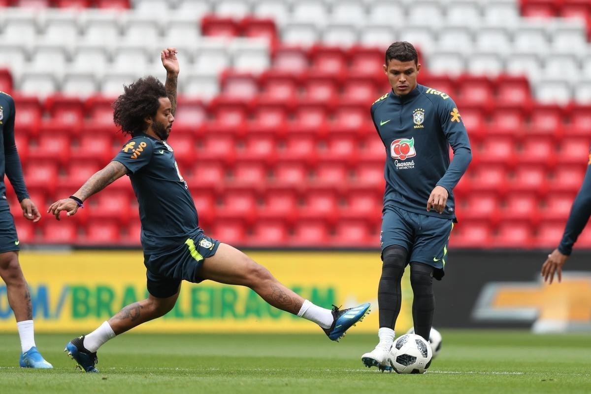 Veja imagens do último treino do Brasil antes do amistoso contra a Croácia