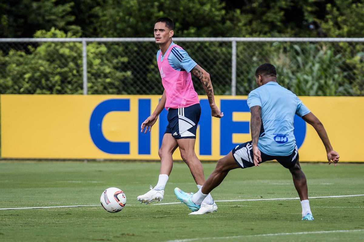 Imagens do treino do Cruzeiro nesta tera-feira (3 de janeiro), na Toca da Raposa II