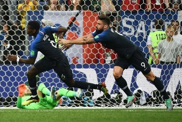 Fotos da final entre Frana e Crocia 