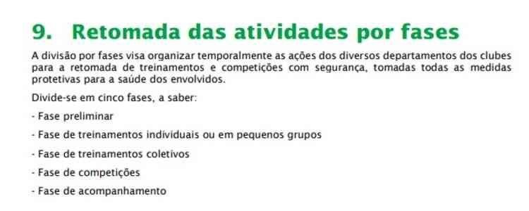 (Foto: Proposta � a retomada das atividades em cinco fases)