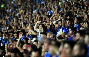 Fotos das torcidas de Cruzeiro e River Plate, no Mineiro, pela Copa Libertadores 2019