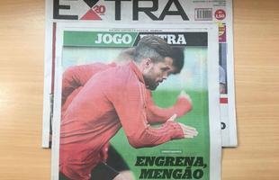 Manchetes dos jornais cariocas destacam o jogo entre Flamengo e Cruzeiro