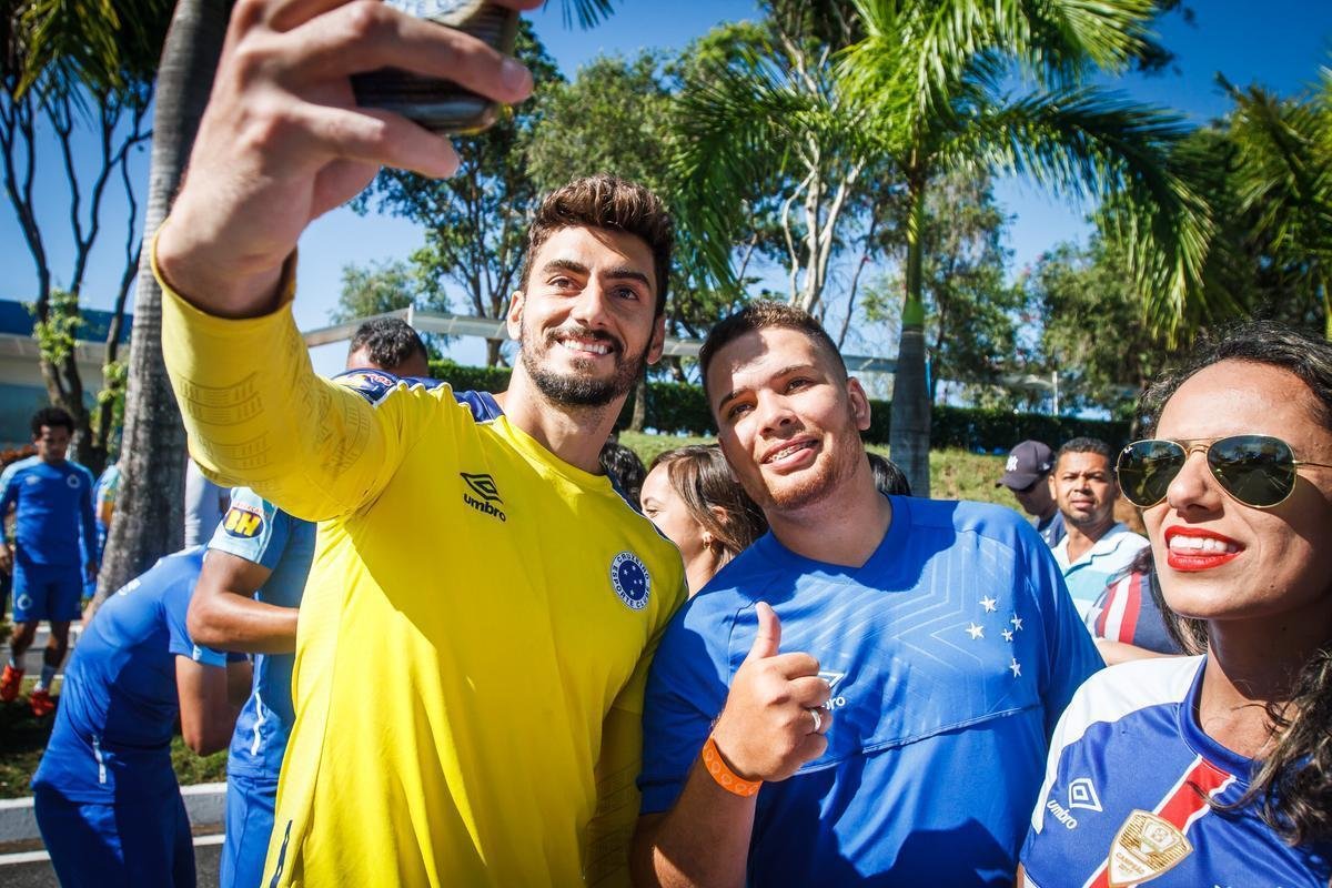 Fotos do ltimo treino do Cruzeiro antes de jogo contra Tupynambs