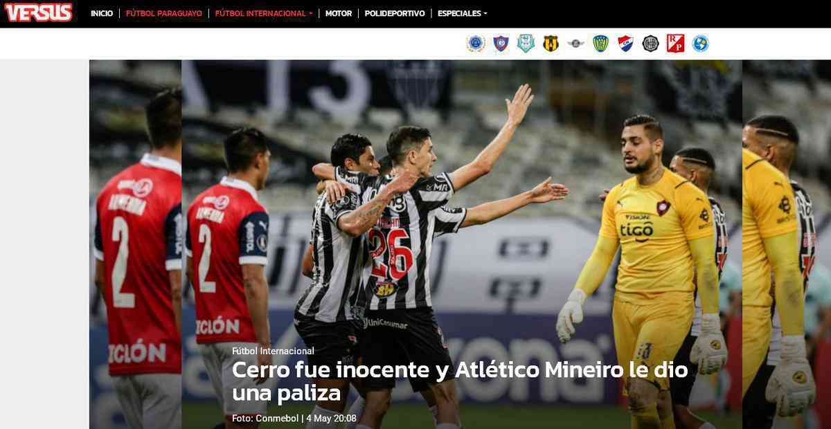 Versus (Paraguai) - Cerro foi inocente e Atltico Mineiro o goleou