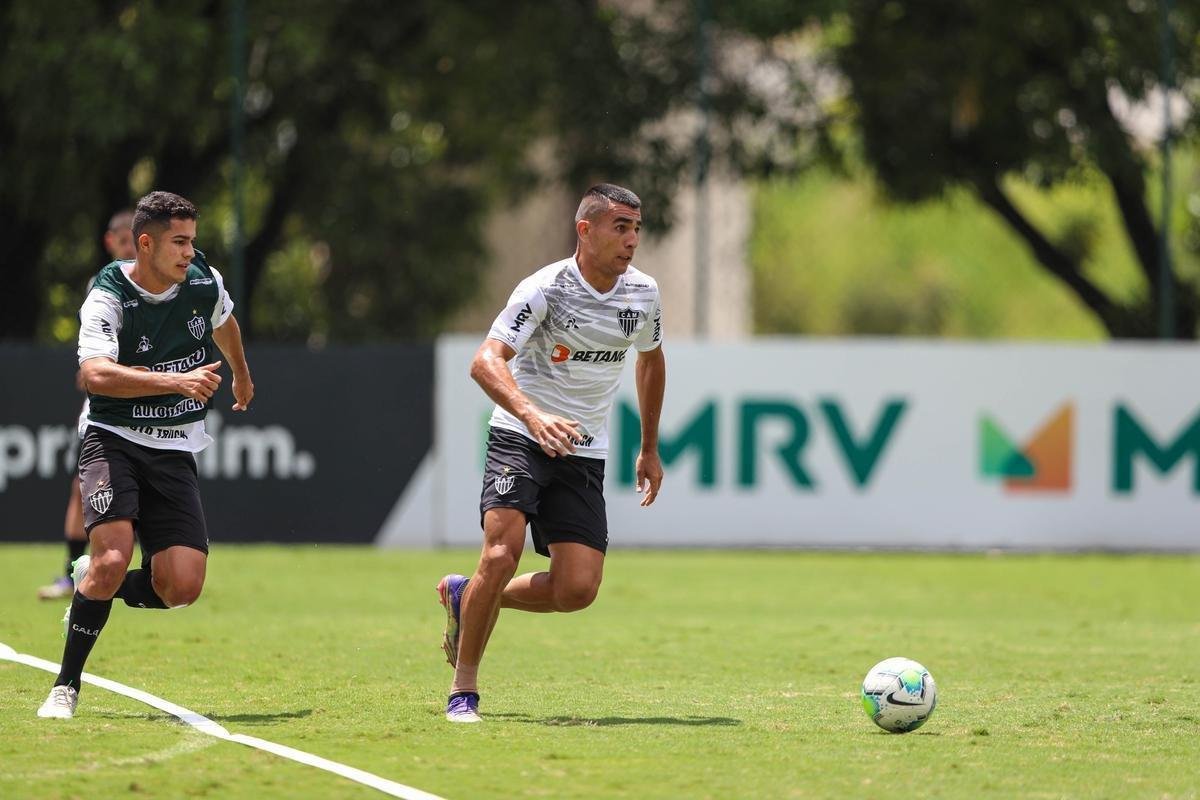 Fotos do treino do Atlético nesta quarta-feira, que contou com Nacho Fernández