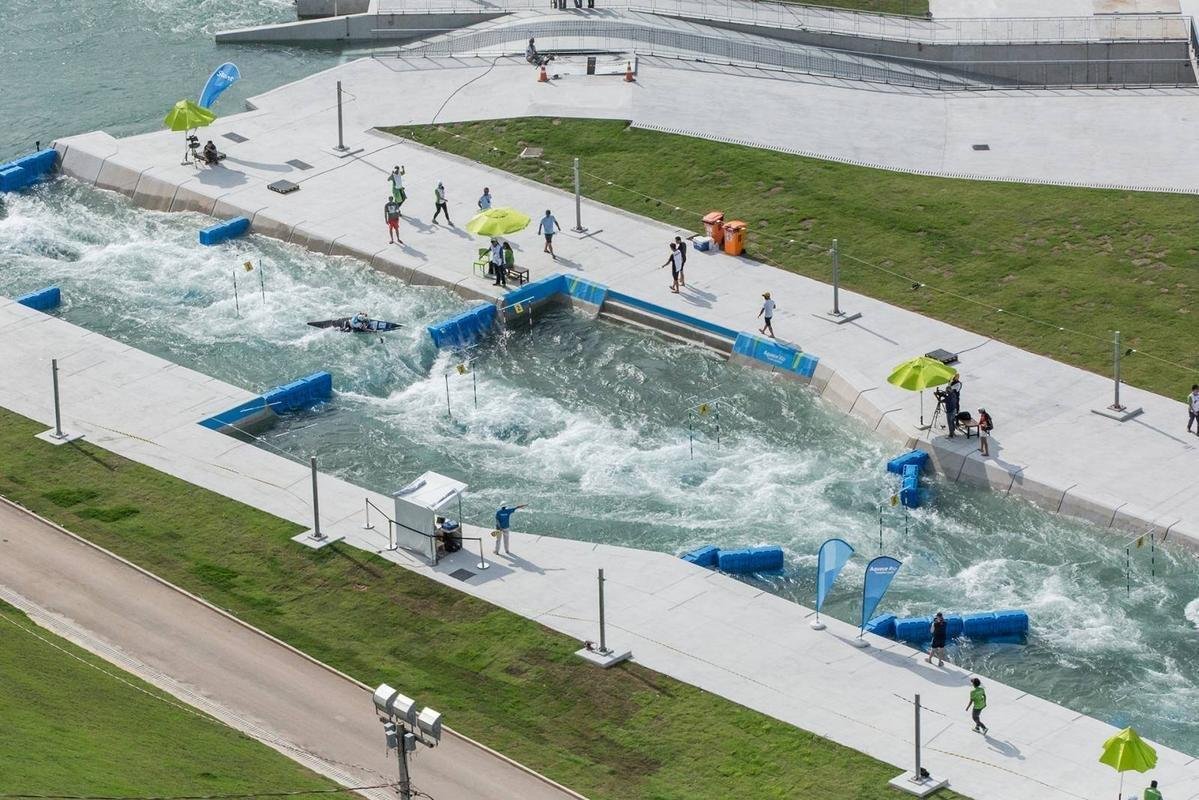 Circuito de Canoagem Slalom fica no Parque Radical, em Deodoro, tem percurso com 280 metros de corredeiras