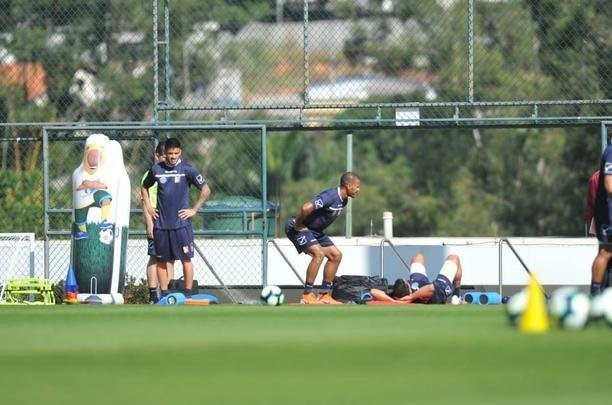 Imagens do treino da Venezuela em Belo Horizonte