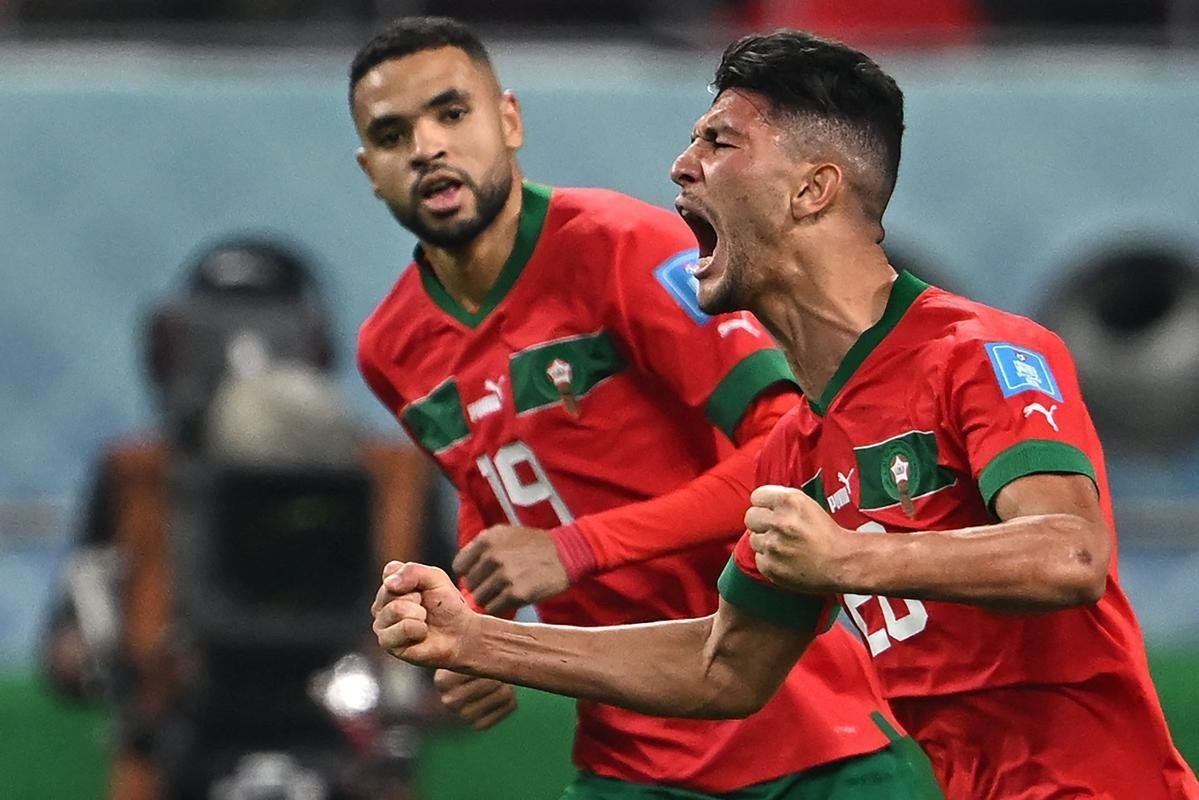 Achraf Dari empatou para o Marrocos menos de dois minutos depois de a Crocia sair na frente: 1 a 1