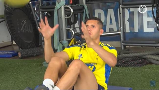 Imagens do treino do Cruzeiro deste domingo