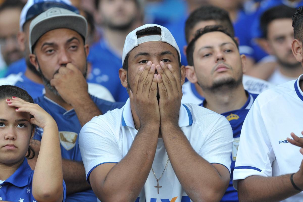 Fotos do jogo entre Cruzeiro e So Paulo