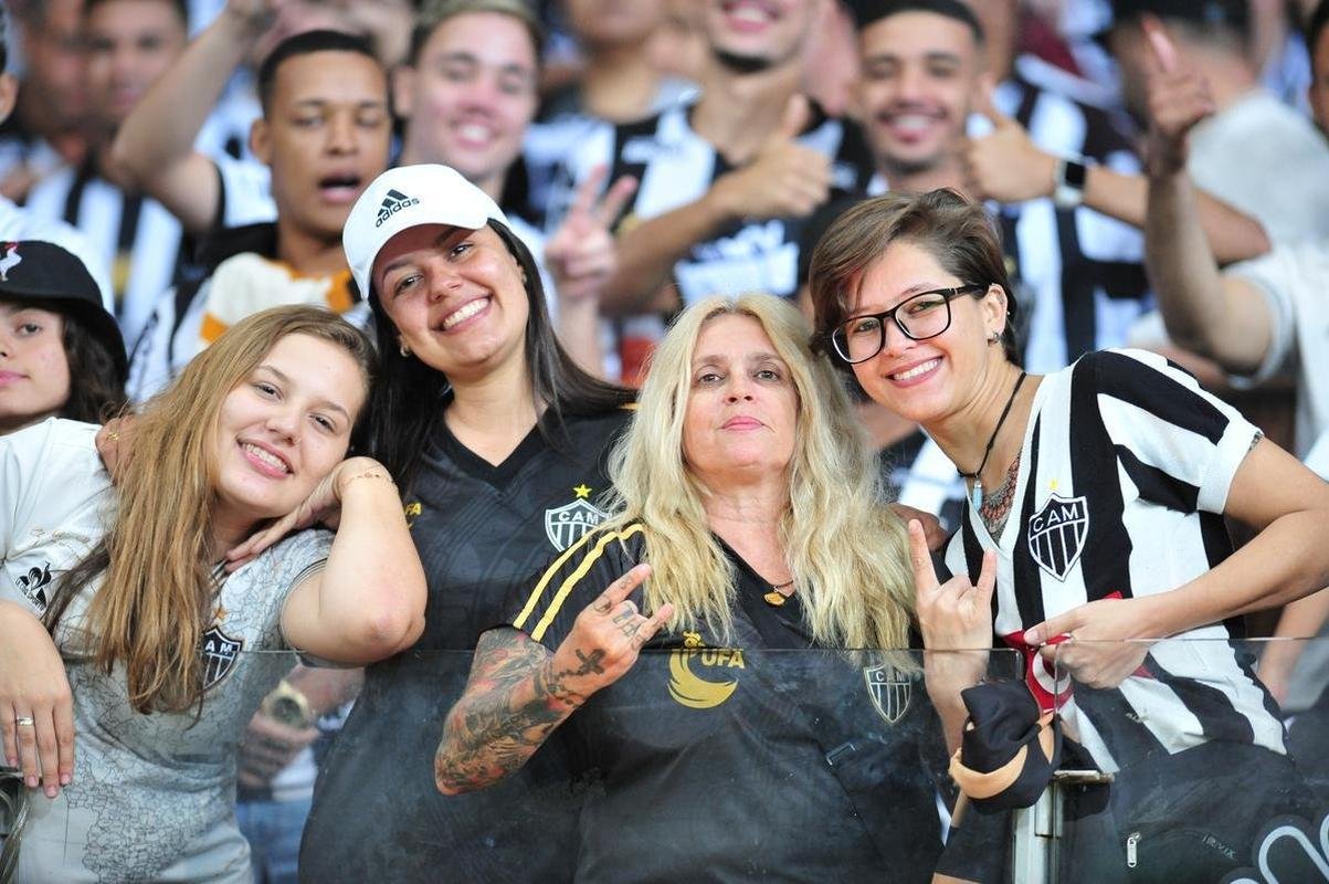 Fotos da torcida do Atltico, no Mineiro, durante a partida de ida das oitavas de final da Copa do Brasil, contra o Flamengo (22/6/2022)